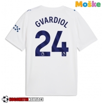 Moške Nogometnih dresov Manchester City Josko Gvardiol #24 Tretji 2026-27 Kratki rokavi